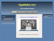Tablet Screenshot of gigamaths.com
